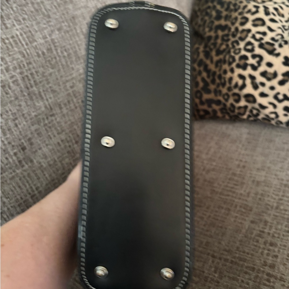 Dooney & Bourke Black Leather Shoulder Bag - Picture 3 of 5